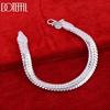 925 Sterling Silver 10mm Snake Chain Bracelet Wedding Jewelry