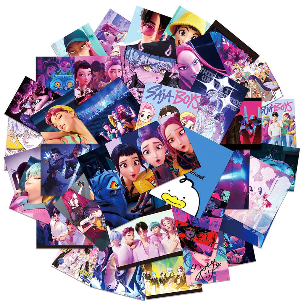 50pcs Witch Girls Personalized Stickers Waterproof Decorative Stickers For Notebooks And Water Cups