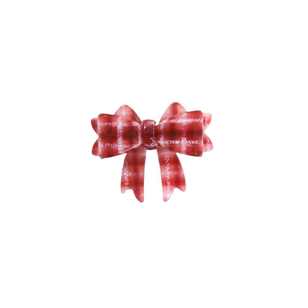 Nanrui Jewelry Ацетатная Резинка-Бант для Волос 5,3 см - Милый Бантик-Резинка и Зажим для Высокого Хвоста
