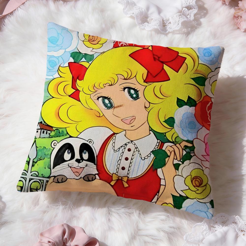 Anime C-Candy Candy Cushion Cover Premium Comfort Reversible Pillow Cove -Two in One Design for Any Room & Car Interior