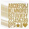 5 Sheets Sparkling Glitter Letter Stickers Shiny Silver Letter Number Sticker  DIY Crafts