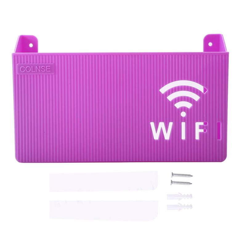 Home Wireless Router Storage Box Punch-free WiFi Wall-mounted Decoration Set-top Box Rack
