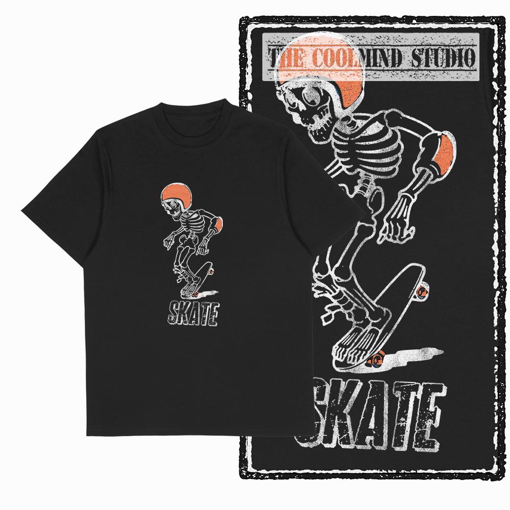 Футболка Coolmind X0074 Hell Yeah Attitude Hellfire Spirit с графическим принтом, эксклюзивная мужская футболка из хлопка, уличная одежда, футболка для мужчин.