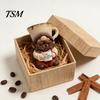 Coffee Bar Accessories Gnome Ornaments, Cute Resin Figurines, Decorative Tabletop Decorations Centerpiece for Decor & Lovers Hand Painted Set