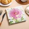 20 шт. Бумажные салфетки с принтом розовых цветов, 2-слойные одноразовые салфетки для детского дня рождения, вечеринки - Декор стола, Тканевые принадлежности