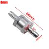 2Pcs 6/8/10/12mm Aluminum Alloy Fuel One-way Check Valve Non Return Check Valve For Carburettor And Low Pressure Fuel Systems
