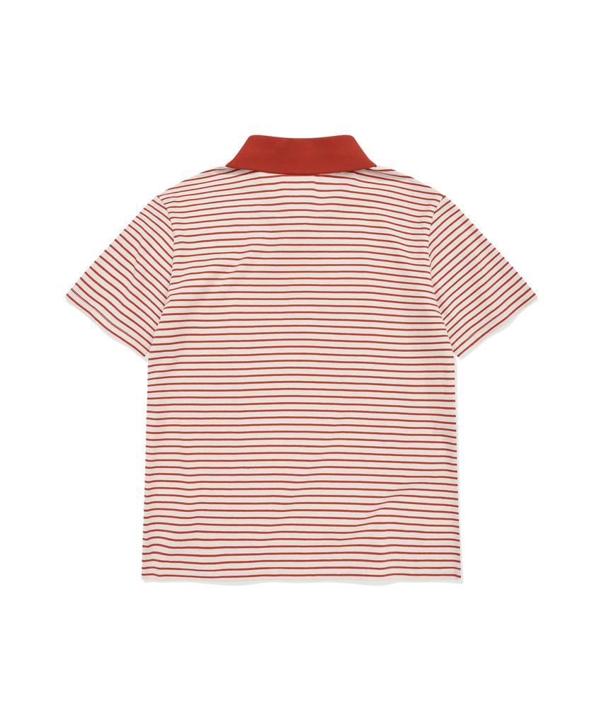 COVERNAT WOMAN Slim Striped T-Shirt Red