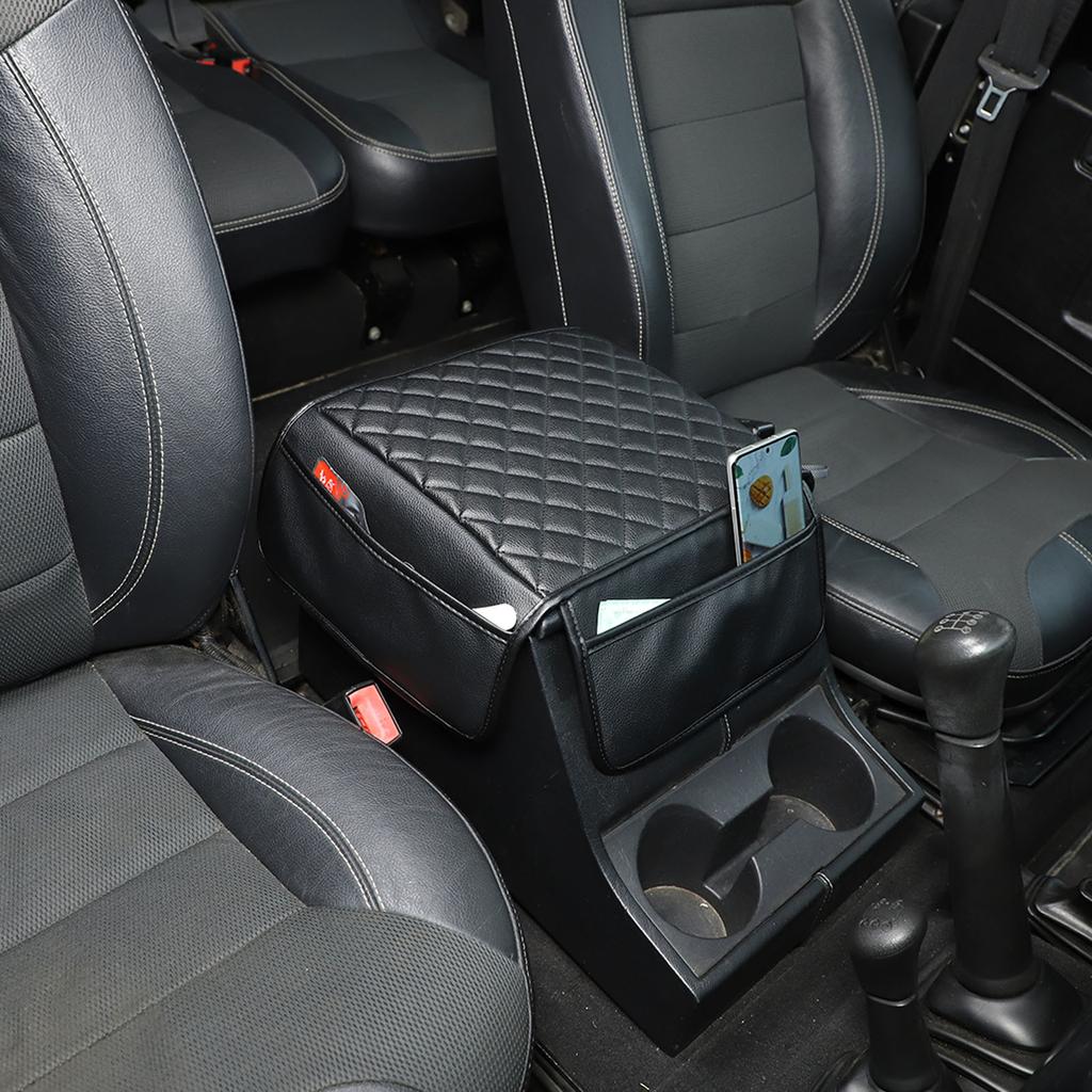 Для Land Rover Defender 90 110 2004-2018 Автомобильный центральный подлокотник Коробка Защитная крышка Кожаная защитная крышка Аксессуары для интерьера