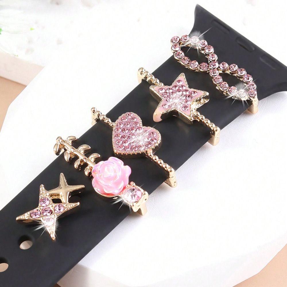 Metal Decorative Ring Brooch Wristbelt Charms Creative Watch Band Ornament Strap Accessories