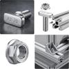 T-type Screw Bolts Hammer Head Sliding Screw With Flange Nuts M8x20mm Stainless Steel Hardware Drop-in Bolt For Solar Mounting
