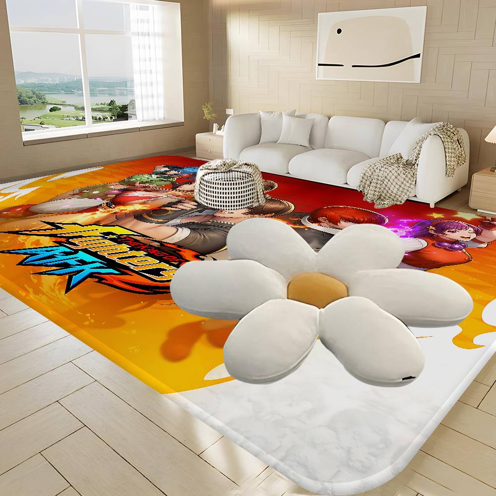 Game The King Of Fighters Hallway Carpet Non-Slip Laundry Room Mat Laundry Decor Balcony Child Living Room Bedside Area Rugs