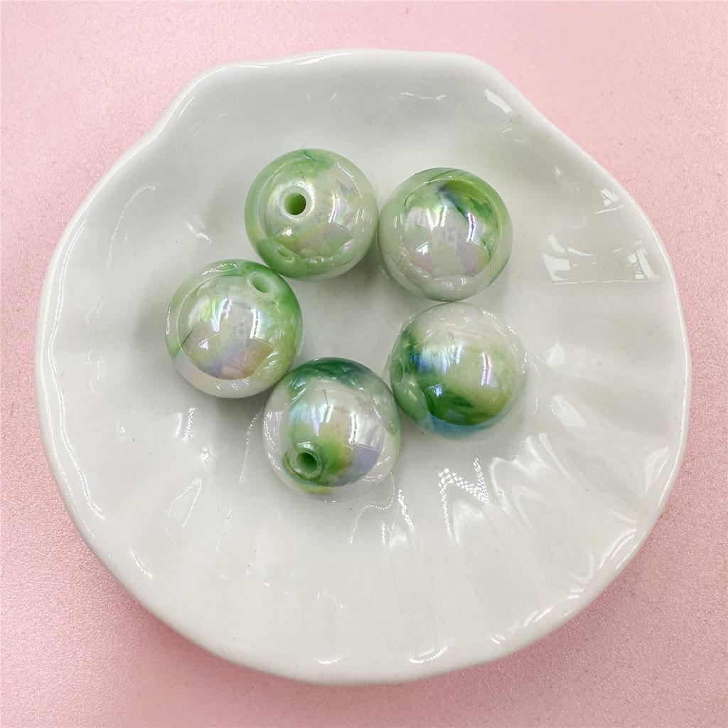 500 г около 200 шт 16 мм цепочка для телефона, серьги, ювелирные аксессуары, материалы для рукоделия, цветные круглые бусины с УФ-градиентом, окрашенные методом Halo, для DIY