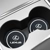 Interior Stickers Car Coaster Pad Anti-slip Anti Coaster Water Cup Slot Decorate Accessories For Lexus NX LS UX LM LX GX LC RZ I