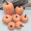 7 Pcs Pumpkin Model Artificial Crafts Fall Thanksgiving Party Decoration Halloween Pumpkin Set