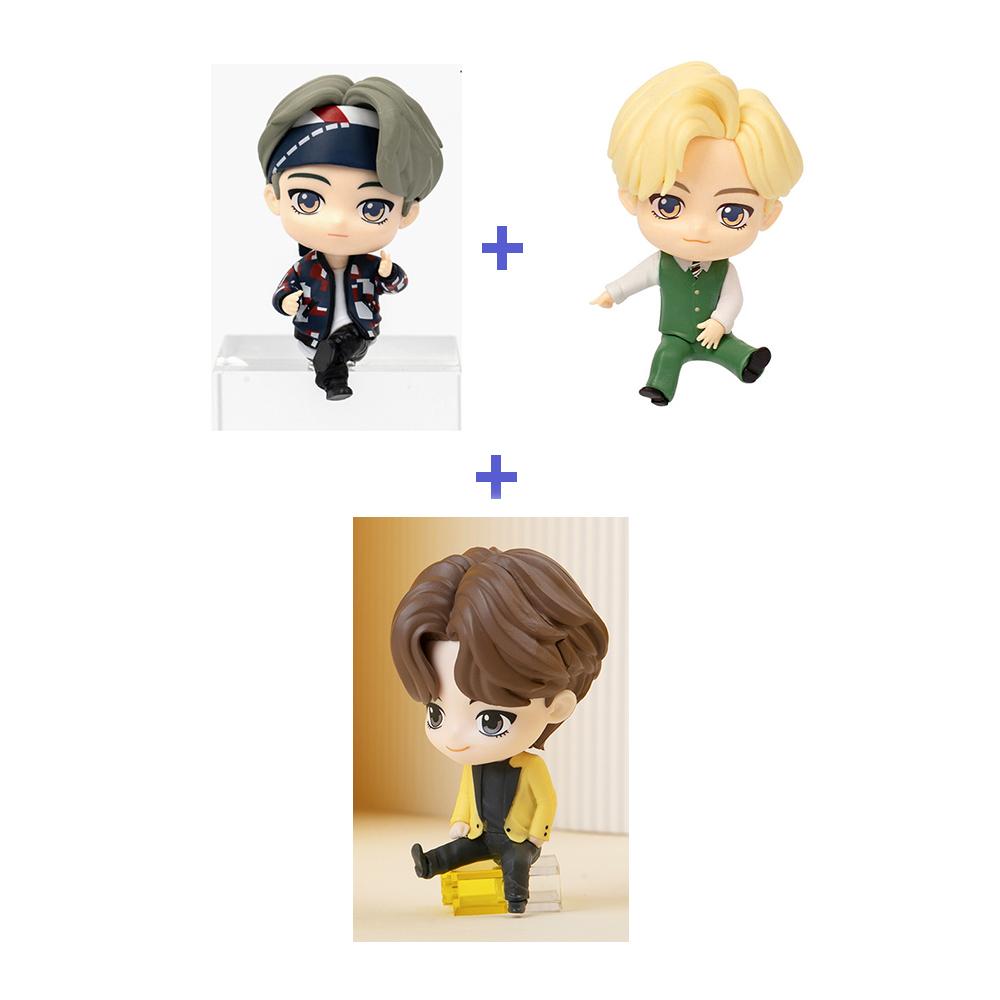 BTS (Бантан мальчики) Набор фигурок из 3 мониторов "Волшебная дверь + динамит + масло", TinyTan, официальный, оригинальный, аутентичный, фигурка идола, KPOP