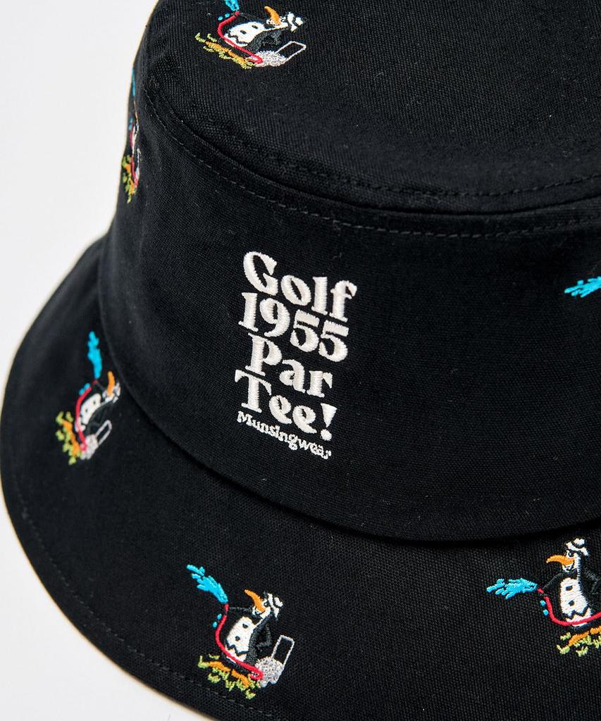 [Munsingwear] Регулируемая панама, Хлопок, Персонаж пингвин, Панама, Гольф, MG5SCP76U BK00 (черный)