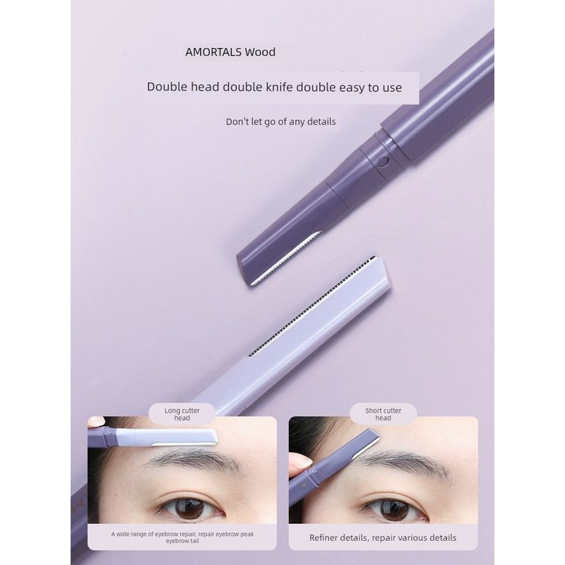 Cheng Shi'An Ermutao Eyebrow Razor for Women, Safety Type Eyebrow Shaving Set, Eyebrow Shaving Tool
