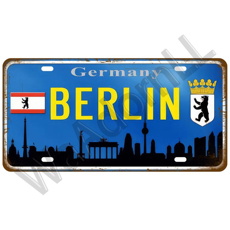 Город, штат, США, жестяная вывеска, винтажная металлическая вывеска, жесть, ретро-металлический постер, домашний декор для стен, бара, паба, клуба, украшения