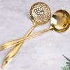 Commercial Long Handle Stainless Steel Soup Spoon, Pot Spoon, Large Golden Soup Spoon, Pot, 2 In 1