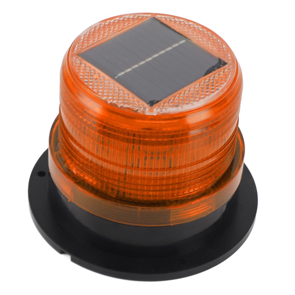 Solar Beacon Light Caution Light 8 LED Dusk To Dawn Sensor 1200mAh Battery Safety Strobe Light for