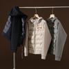 High Quality Letter Print Hooded Padded Jacket Warm Thick Cotton Coat Young Men Daily Wear
