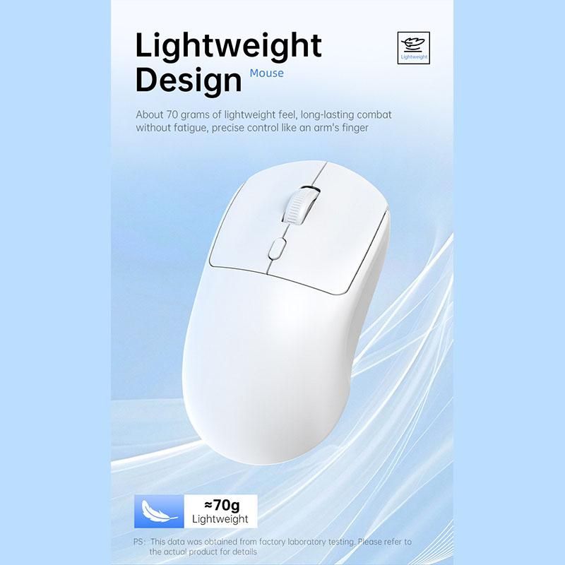 Bluetooth Wireless Mouse with USB Rechargeable Mouse for Computer Laptop PC Gaming Mouse Gamer 2.4 GHZ