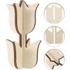 6 шт. DIY деревянные тюльпаны ремесло знак тюльпаны знаки набор декор для стола в фермерском стиле легко собрать весенний домашний декор необработанное дерево для вечеринки