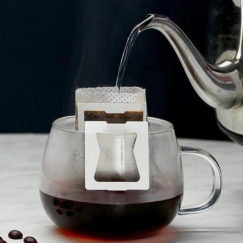 50 шт. одноразовые кофейные мешочки для кофе, портативные подвесные кофейные фильтры в стиле ушей