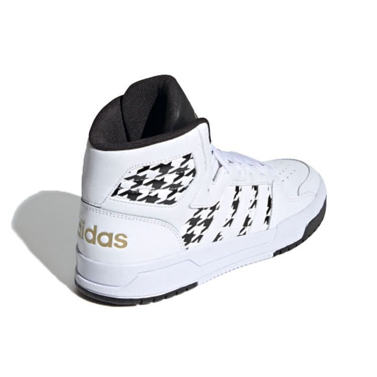 Adidas Женские кроссовки Neo Entrap Mid из синтетической кожи, высокие, белые, черные FY3938