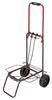 Carry Cart Foldable Two-tone Carry Hook Cord Included Load Capacity 30kg Red X Brown UL-1038