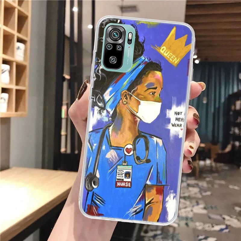 Медицина Медсестра Врач Мягкий Чехол Для Телефона Для Xiaomi Redmi Note 12 12S 13 14 11 11S 10 Pro 10S 11T 11E Plus 14Pro Чехол С Рисунком Note