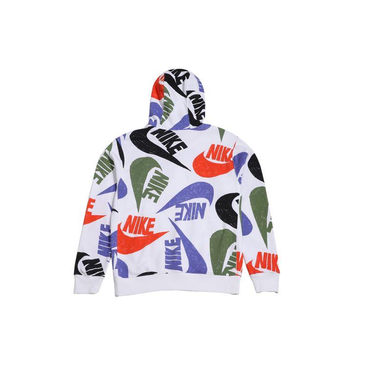 Nike Спортивная клубная флисовая толстовка с принтом граффити, мужская толстовка, многоцветная CJ6313-891