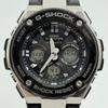 Used Boxed Casio G-SHOCK G-STEEL GST-W300 Radio Solar Ana-Digi Black Silver G-Shock