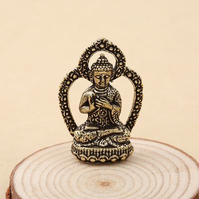 Новое ретро латунное украшение, брелок-подвеска для автомобиля, защитная подвеска в виде статуи Будды, ручная работа, коллекция