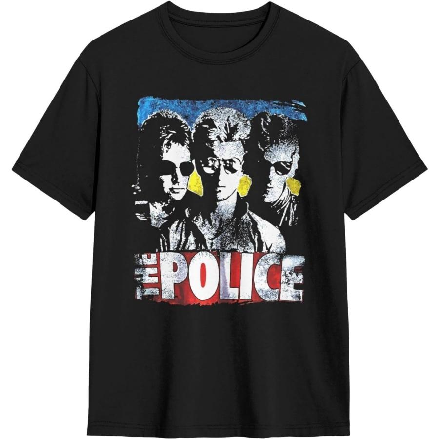 JOISOMI Футболка с коротким рукавом Рок-группа The Police Повседневные рубашки Футболка с круглым вырезом Спортивные рубашки