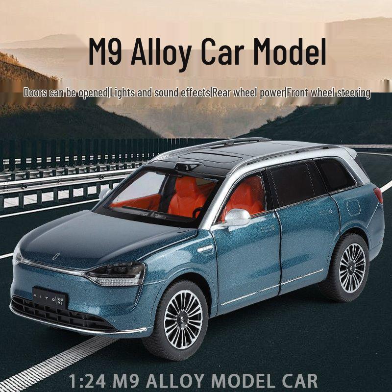 Большая литая модель автомобиля AITO M9 & M7 - Huawei New Energy Детское украшение для автомобиля для мальчиков