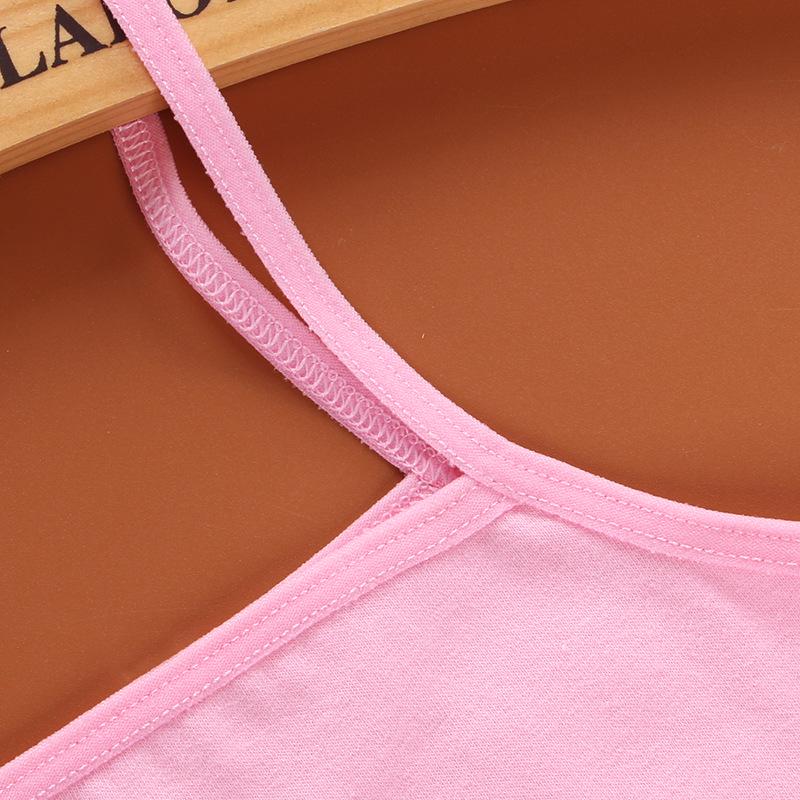 Kids Underwear Cotton Girls Tank Top Candy Color Undershirt Girls Singlet Baby Camisole 8-14Years