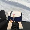 Сегодняшний популярный дизайн, контрастная цветная цепочка, женская сумка, новая модная сумка-мессенджер, высококлассная наплечная сумка-подмышка