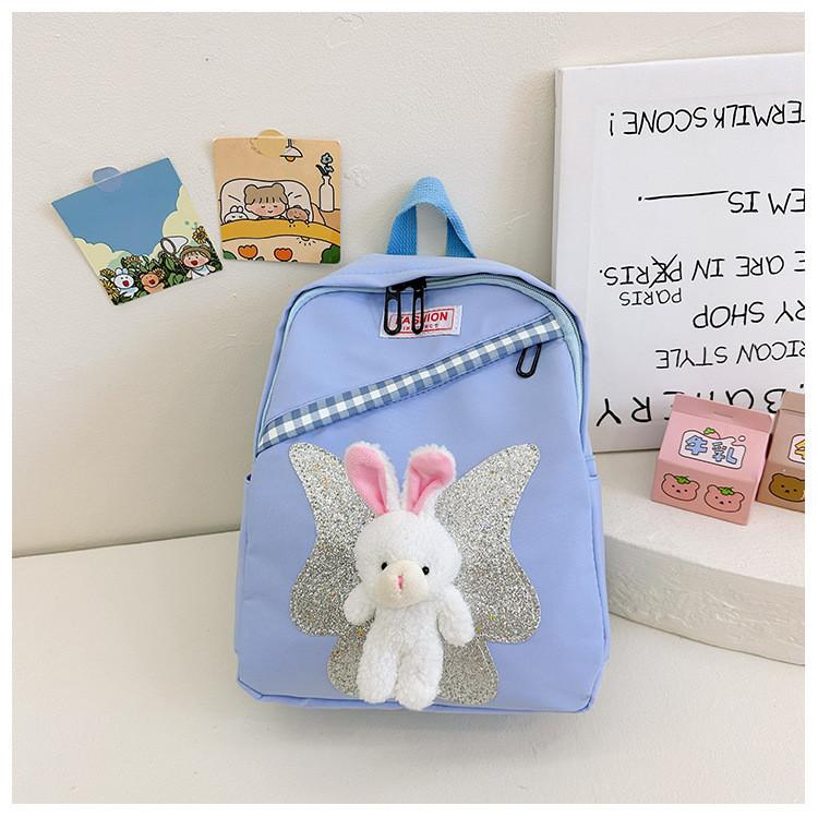Charming Nylon Bunny Toddler Backpack Playful Animal Pattern For Boys And Girls