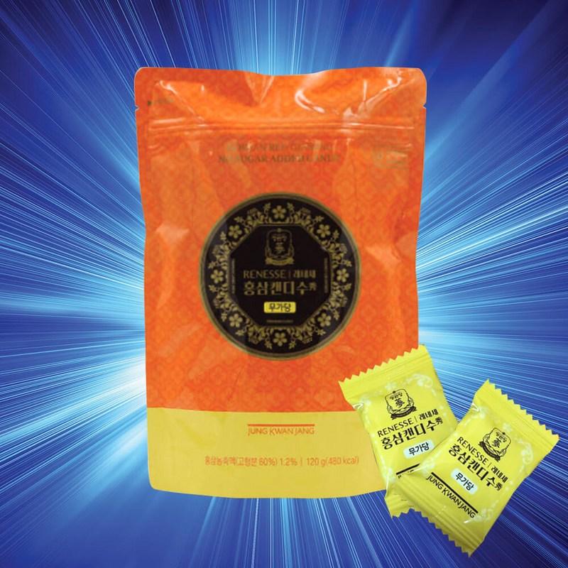 Healthy snack for gift CheongKwanJang Red Ginseng Concentrate 1.2% 2 candies Unsweetened candy containing xylitol Fatigue recovery children, seniors