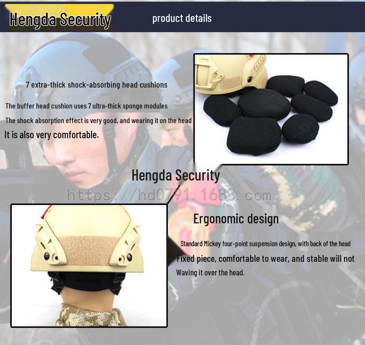 Тактический шлем MICH2000 с рельсами CS