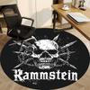 1 шт. Круглый ковер Rammstein Metal Death Office, Коврик для помещений, Подходит для офиса, спальни, гостиной, домашнего декора, Декор комнаты a0926107