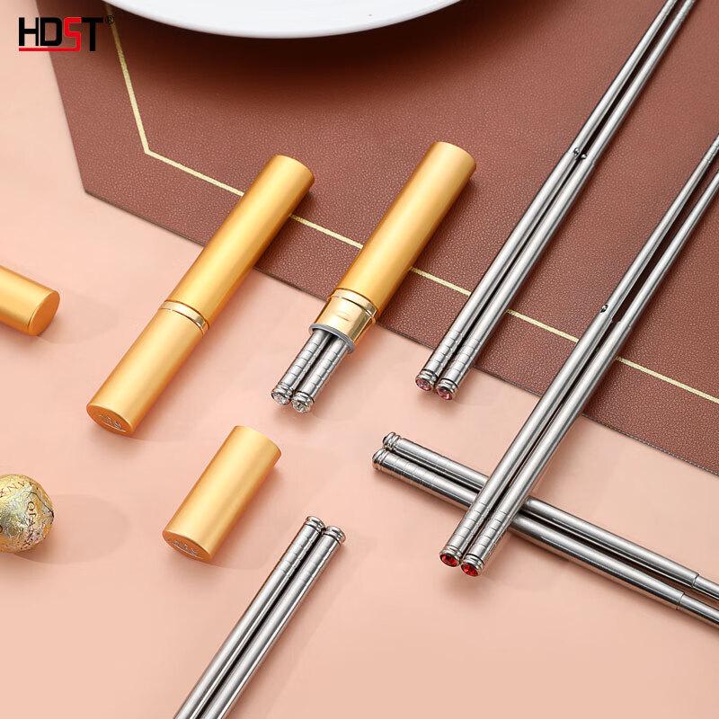 Diamond Accent 304 Stainless Steel Portable Chopsticks