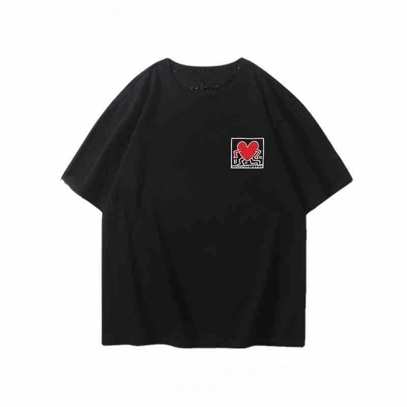 GD Surrounding The Same Short-sleeved T-shirt Boys and Girls Students Teenagers Summer Pure Cotton Loose Casual T-shirt