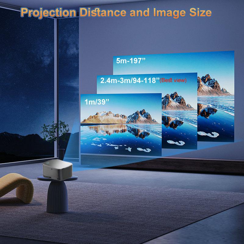 Vivicine Модернизированный A6 пылезащитный 1920x1080 WIFI Smart Bluetooth Android 9.0 1080p Full HD домашний кинотеатр видеопроектор