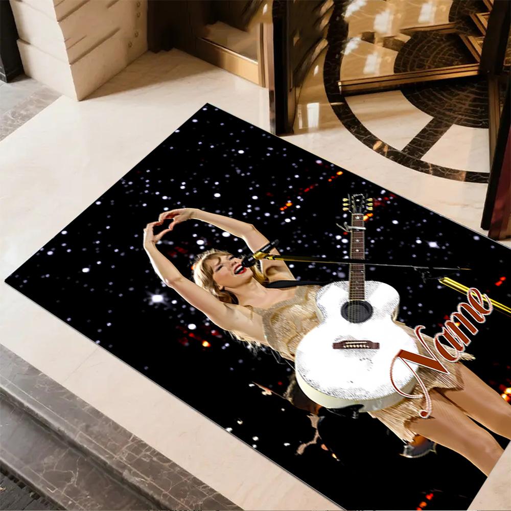 Heartfelt Performance Stage Customized Name Floor Mat Suitable for Decorate room Kitchen Game Room Outdoor Anti-slip Rug Anime Office Decor