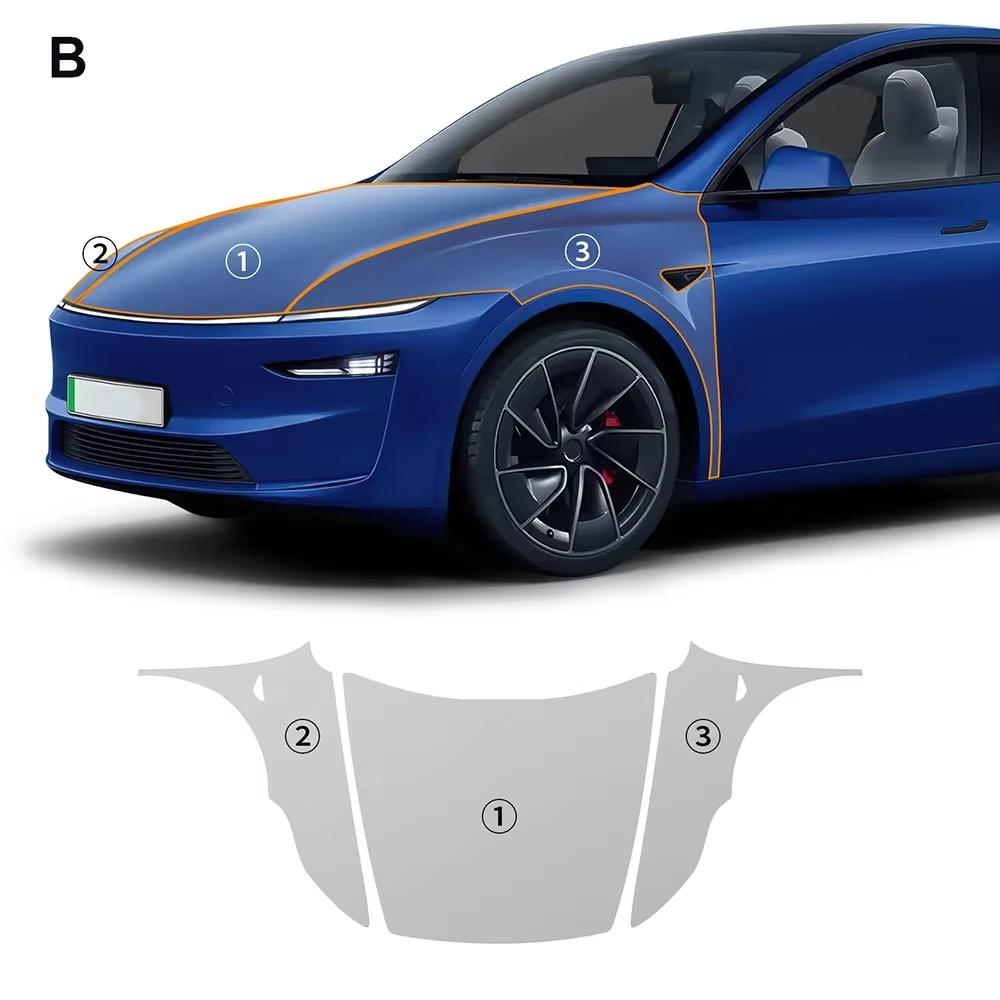 For Tesla Model Y Juniper 2025 2026 TPU Paint Protection Film Self-Healing Clear Bra Pre-cut PPF Car Body Anti-Scratch Resistant