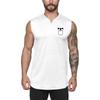 Youth Sports Fitness Casual Sleeveless T-Shirt Men's Wide Shoulder Vest V-Neck Slim Dailywear