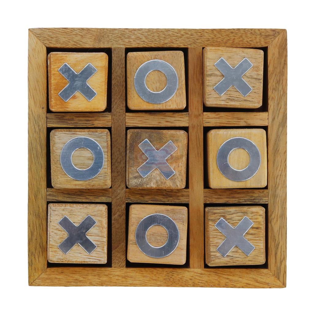 ShrijiCrafts Handmade Wooden Tic Tac Toe Настольная игра