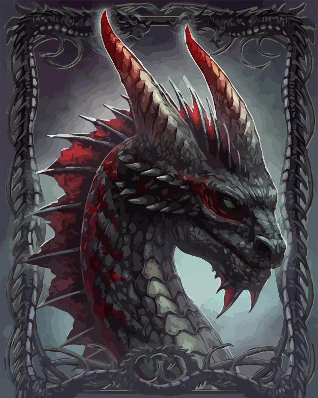 40x50 см картина маслом по номерам рисунок дракона на холсте ручная роспись художественный подарок DIY картина по номерам наборы животных домашний декор